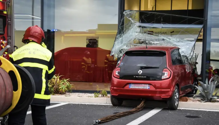 Accident à Perpignan en Occitanie - photo SDIS 66