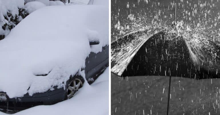 pluie météo neige