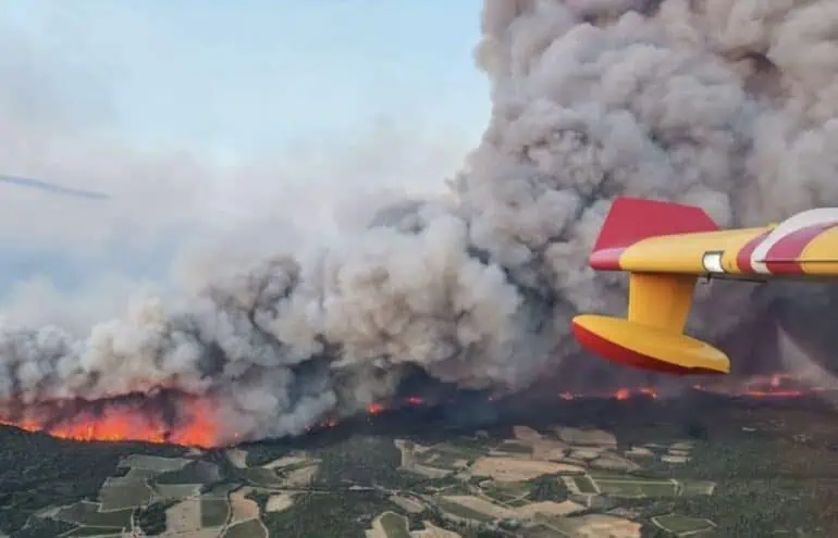 incendie dans l'Aude